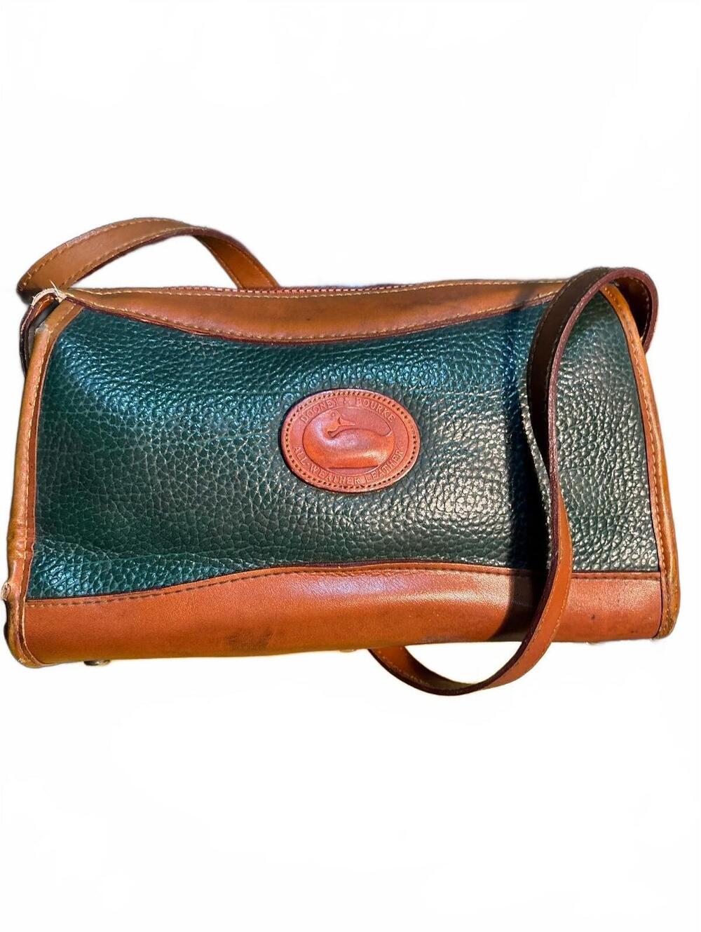 Vintage Dooney Bourke R19 Green AWL Leather Ba